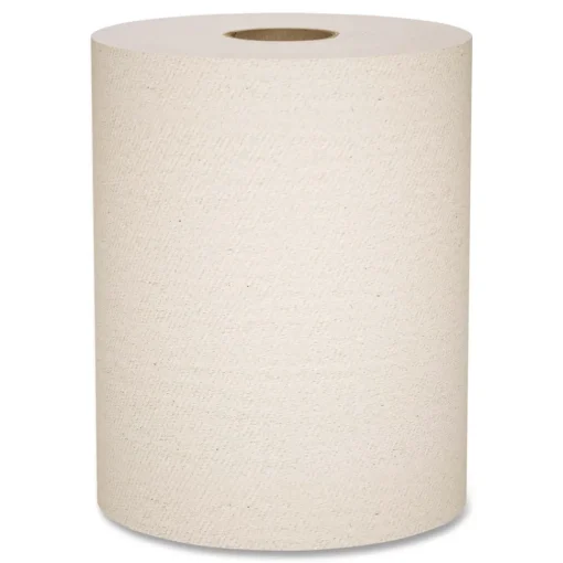 New Essential 100% Recycled Fiber Hard Roll Towel, 1-Ply, 8-in x 800-ft, 1.5-in Core, Brown, 6 Rolls/Carton Paper & Dispensers