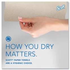 Online Essential 1-Ply 8 in. x 700 ft. 1.75 in. Core 100% Recycled Fiber Hard Roll Towel - Brown (6/Carton) Paper & Dispensers