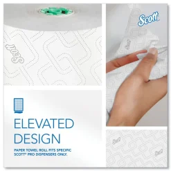 Online 1-Ply 1150 ft. Pro Hard Roll Paper Towels with Elevated Design for Pro Dispenser - Green Core Only (6/Carton) Paper & Dispensers