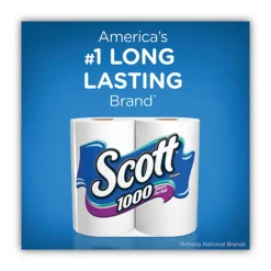 Hot 1-Ply 4.1 in. x 3.7 in. Septic Safe Toilet Paper - White (48/Carton) Paper & Dispensers