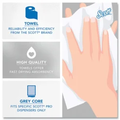 Clearance Pro Hard Roll Paper Towels with Absorbency Pockets, for Pro Dispenser, Green Core Only, 1-Ply, 7.5-in x 900 ft,6 Rolls/CT Cleaning & Janitorial Supplies