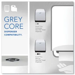 Clearance Pro Hard Roll Paper Towels with Absorbency Pockets, for Pro Dispenser, Green Core Only, 1-Ply, 7.5-in x 900 ft,6 Rolls/CT Cleaning & Janitorial Supplies