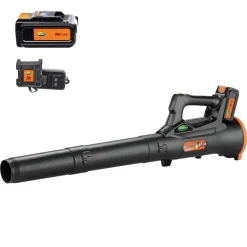 Sale 20V Lithium-Ion Cordless Electric Leaf Blower Kit (4 Ah) Leaf Blowers