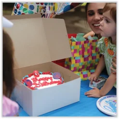 Discount 6 in. x 4.45 in. x 2.75 in. Standard Paper Bakery Boxes - White (250/Carton) Tabletop And Serveware