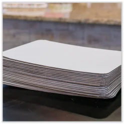 Hot Double Wall Pad Paper 10 in. x 14 in. Bakery Bright White Cake Pad - White (100/Carton) Tabletop And Serveware