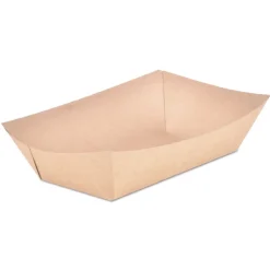 Hot SCH 0529 Eco Food Trays with 5-lb. Capacity - Brown Kraft (500/Carton) Tabletop And Serveware