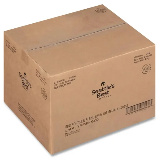 Sale 12420871 2.1 oz. Packet Premeasured Coffee Packs - Portside Blend (72/Carton) Food And Snacks
