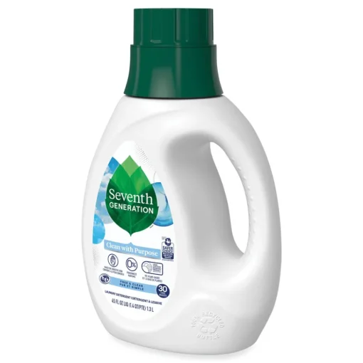 Online 10732913450661 45 oz. Bottle Natural Liquid Laundry Detergent - Fragrance Free (6/Carton) Cleaning & Janitorial Supplies