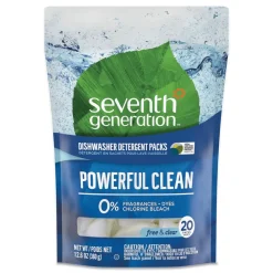 Hot 10732913451804 Natural Automatic Dishwasher Detergent Packs - Free and Clear Cleaning & Janitorial Supplies