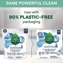 Hot 10732913451804 Natural Automatic Dishwasher Detergent Packs - Free and Clear Cleaning & Janitorial Supplies