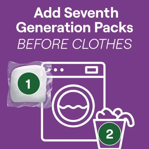 Natural Laundry Detergent Powder Packs - Lavender Scent (8/Carton) Cleaning & Janitorial Supplies