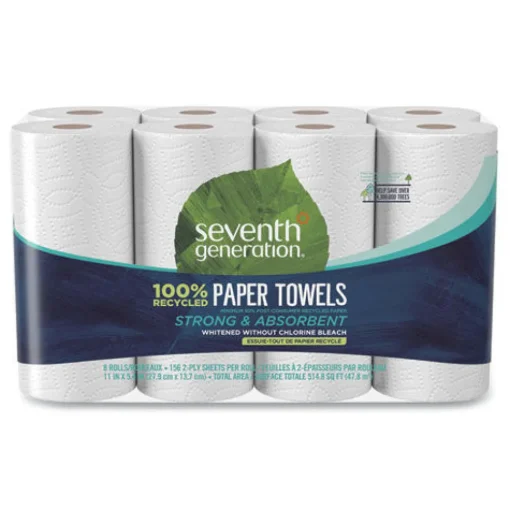 Best 2-Ply 11 x 5.4 100 Percent Recycled Paper Kitchen Towel Rolls (32/Carton) Paper & Dispensers
