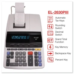 New Black/Red Print 4.8 Lines/Sec Two-Color Printing Calculator Office Electronics & Batteries
