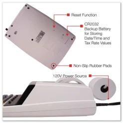 New Black/Red Print 4.8 Lines/Sec Two-Color Printing Calculator Office Electronics & Batteries
