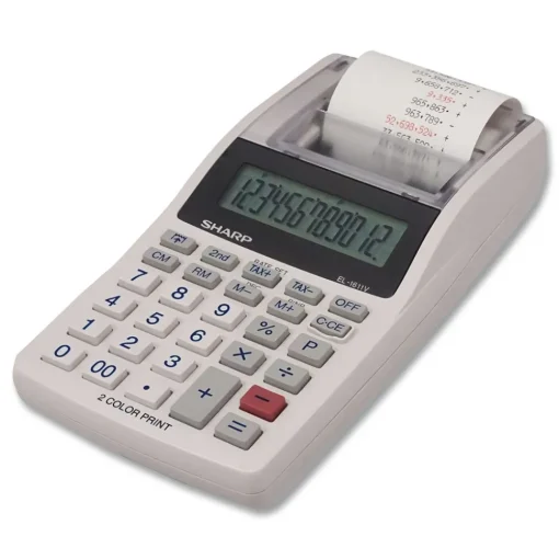 Sale EL-1611V 2 Lines/Sec Printing Calculator - Black/Red Print Office Electronics & Batteries