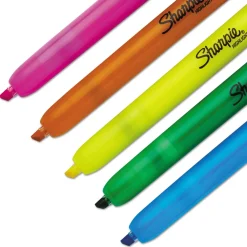 Sale Chisel Tip Retractable Highlighters - Assorted Ink/Barrel Colors (1-Set) Pens, Pencils & Markers
