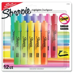 Hot Chisel Tip Tank Style Highlighters - Assorted Ink Colors/Assorted Barrel Colors (12/Pack) Pens, Pencils & Markers