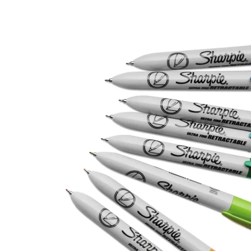 Discount Extra-Fine Needle Tip Retractable Permanent Marker - Assorted Colors (1-Set) Pens, Pencils & Markers