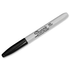 Sale Fine Bullet Tip Stainless Steel Single Marker Case Permanent Marker - Black (6/Pack) Pens, Pencils & Markers