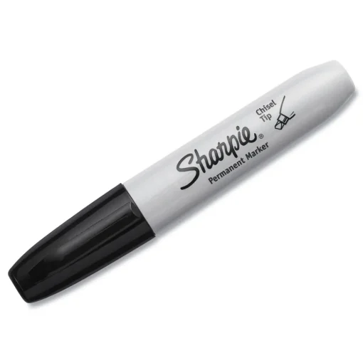 Discount Medium Chisel Tip Permanent Marker - Black (1-Dozen) Pens, Pencils & Markers