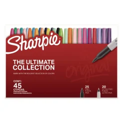 Permanent Markers Ultimate Collection with Cosmic Colors - Assorted Tip Sizes/Types/Assorted Colors (45/Pack) Pens, Pencils & Markers