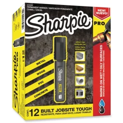 Online Pro Broad Chisel Tip Permanent Marker - Black (1-Dozen) Pens, Pencils & Markers