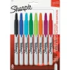 Discount Retractable Permanent Marker - Assorted Colors/Fine Bullet Tip (8/Set) Pens, Pencils & Markers