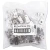 Clearance 0.38 in. x 2.75 in. ID Strap Clips - Clear (25/Pack) Paper Clips, Binder Clips, & Fasteners