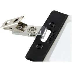 Clearance 0.38 in. x 2.75 in. ID Strap Clips - Clear (25/Pack) Paper Clips, Binder Clips, & Fasteners