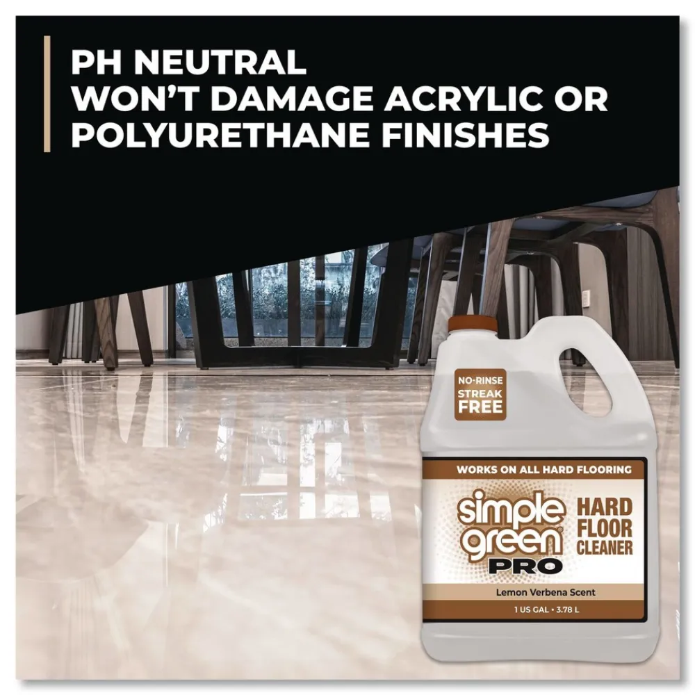 Sale 1 Gallon Pro Hard Floor Cleaner - Lemon Verbena (4/Carton) Cleaning & Janitorial Supplies