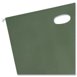 Hot 3.5 in. Capacity 1 Section Legal Size Hanging Pockets with Full-Height Gusset - Standard Green (10/Box) Filing & Folders