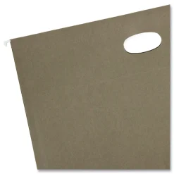 Outlet 3.5 in. Capacity 1 Section Legal Size 100 Percent Recycled Hanging Pockets with Full-Height Gusset - Standard Green (10/Box) Filing & Folders