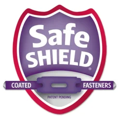 2 in. Expansion Colored Pressboard Folders with 2 SafeSHIELD Coated Fasteners - Letter Size/Yellow (25/Box) Filing & Folders