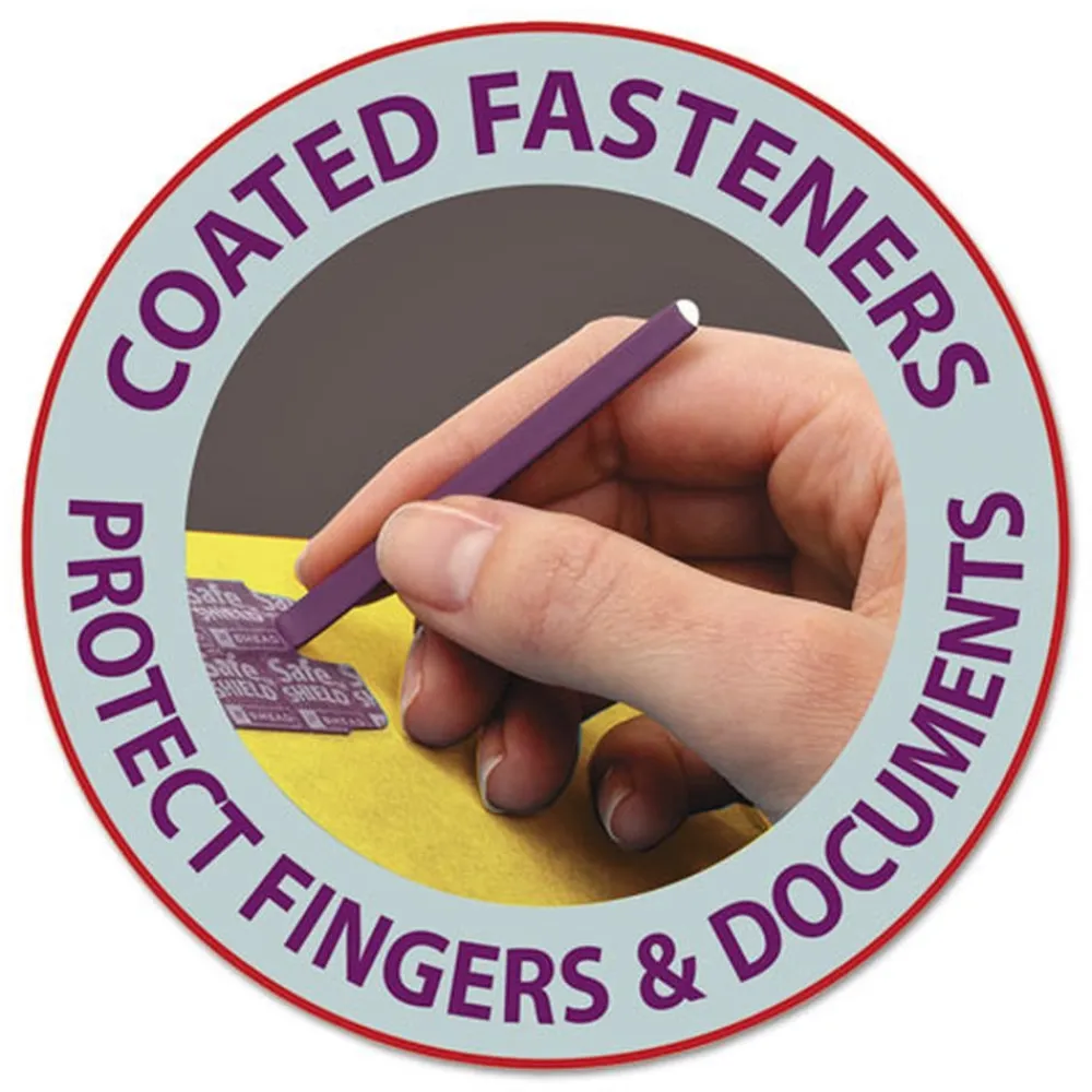 2 in. Expansion Colored Pressboard Folders with 2 SafeSHIELD Coated Fasteners - Letter Size/Yellow (25/Box) Filing & Folders