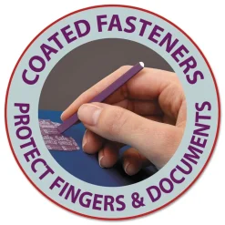 Sale 2 in. Expansion Colored Pressboard Folders with 2 SafeSHIELD Coated Fasteners - Letter Size/Blue (25/Box) Filing & Folders