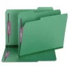 Online 2 in. Expansion Colored Pressboard Folders with 2 SafeSHIELD Coated Fasteners - Letter Size/Green (25/Box) Filing & Folders