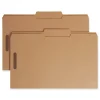 Best 0.75 in. Expansion 2/5-Cut Top Tab 17-pt Kraft Fastener Folders, 2 Fasteners - Legal Size/Kraft (50/Box) Filing & Folders