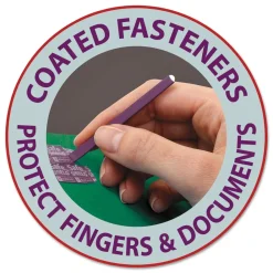 Discount 2 in. Expansion End Tab Pressboard Classification Folders with 6 SafeSHIELD Fasteners - Letter Size/Green (10/Box) Filing & Folders