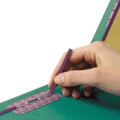 Discount 2 in. Expansion End Tab Pressboard Classification Folders - Green/Legal Size (10/Box) Filing & Folders