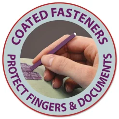 Online 2 in. Expansion End Tab Pressboard Classification Folders with 6 SafeSHIELD Fasteners - Letter Size/Gray-Green (10/Box) Filing & Folders