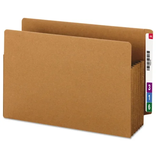5.25 in. Expansion Heavy-Duty Redrope End Tab TUFF Pockets - Legal Size, Redrope (10/Box) Binders & Binding Supplies