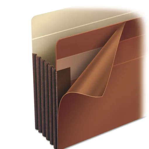 5.25 in. Expansion Heavy-Duty Redrope End Tab TUFF Pockets - Legal Size, Redrope (10/Box) Binders & Binding Supplies