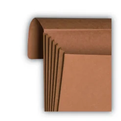 Online 5.25 in. Expansion Legal Size Straight Tabs 1 Section Elastic Cord Closure Redrope End Tab Wallets - Redrope (10/Box) Filing & Folders