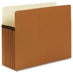 Online 5.25 in. Expansion Letter Size Redrope Drop Front File Pockets (50/Box) Filing & Folders
