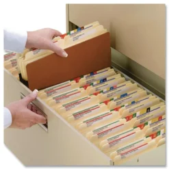 Online 5.25 in. Expansion Letter Size Redrope Drop Front File Pockets (50/Box) Filing & Folders
