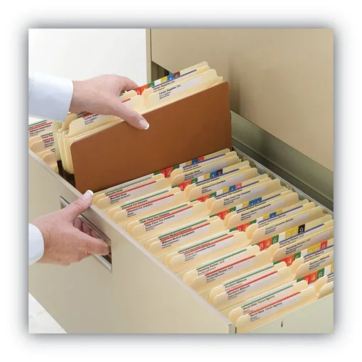 Sale 3.5 in. Expansion Letter Size Redrope Drop Front File Pockets (50/Box) Filing & Folders