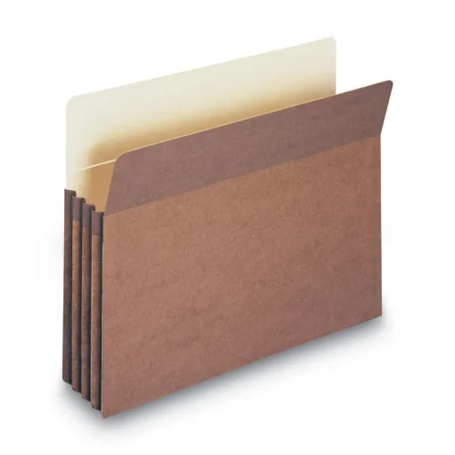 Sale 3.5 in. Expansion Letter Size Redrope Drop Front File Pockets (50/Box) Filing & Folders