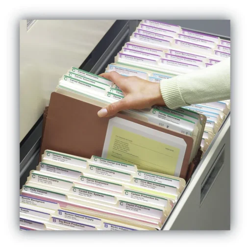 Sale 3.5 in. Expansion Letter Size Redrope Drop Front File Pockets (50/Box) Filing & Folders