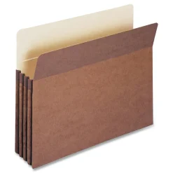 New 3.5 in. Expansion Letter Size Redrope Drop Front File Pockets with 2/5-Cut Guide Height Tabs (25/Box) Filing & Folders