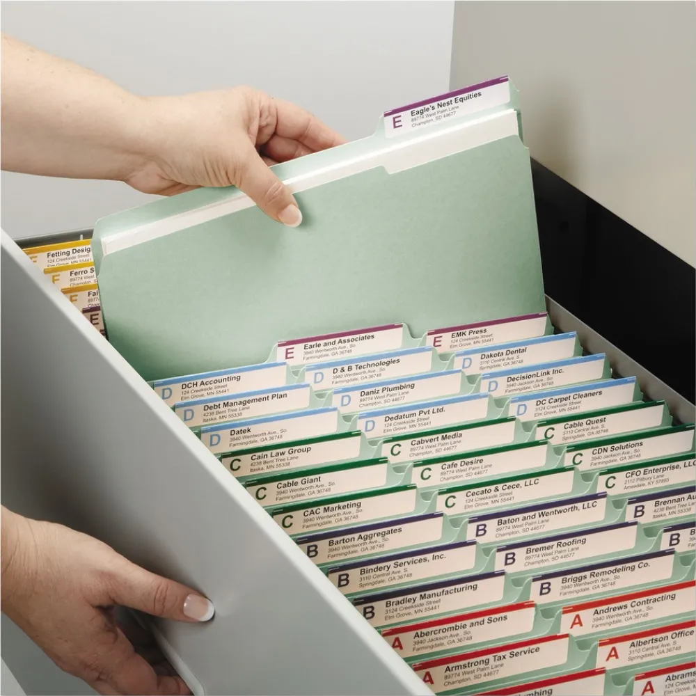 Online 1 in. Expansion Recycled Pressboard 1/3-Cut Tab Fastener Folders with Two SafeSHIELD Fasteners - Legal Size/Gray-Green (25/Box) Filing & Folders